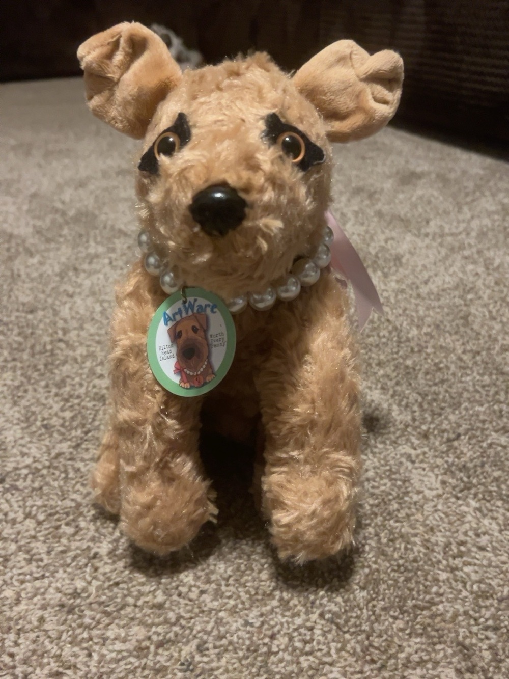 ArtWare Penny Hilton Head Island Rescue Mascot Dog Plush Tagged